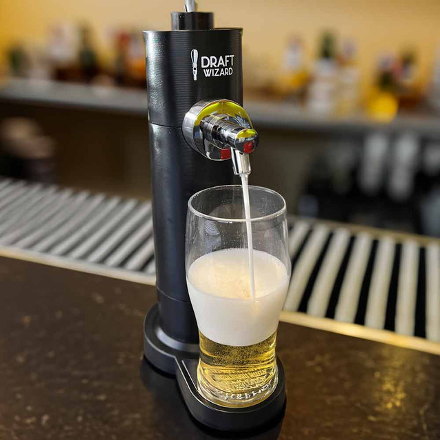 Shop the Draft Wizard Ultrasonic Frothing Beer Dispenser - Only at MenKind! at Menkind.co.uk